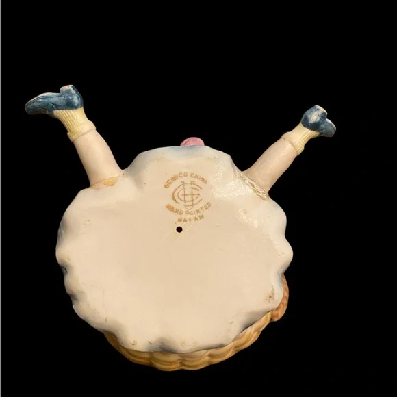 Vintage ceramic figurine planter / trinket holder hand painted in Japan UCAGCO - Picture 5 of 7